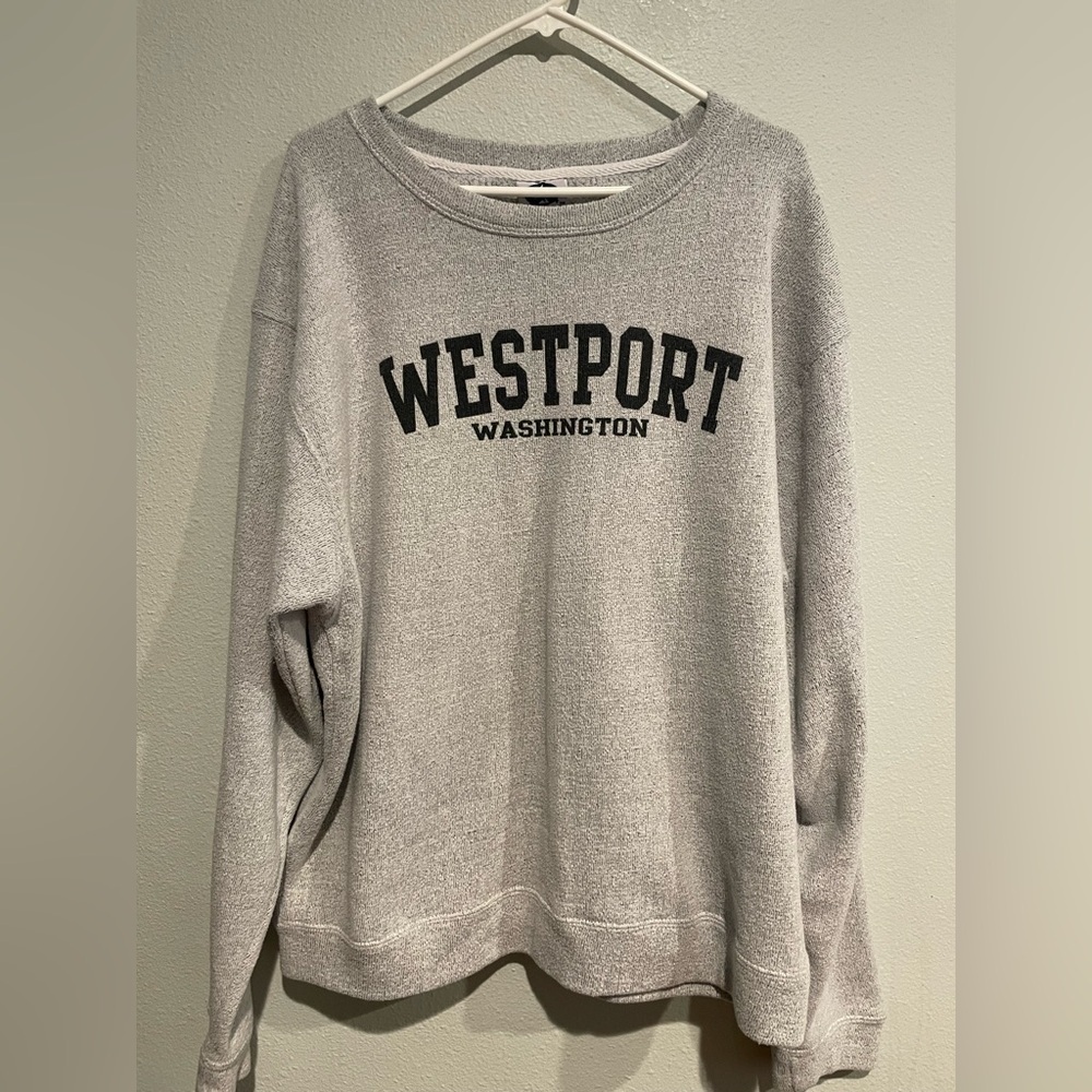 Westport Washington Novelty Gray Sweatshirt. Size 2XL